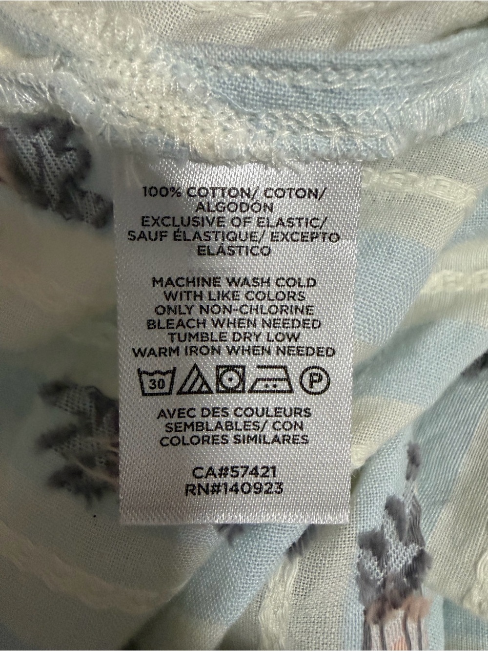 Loft Light Blue Striped Puff-Sleeve Women's Button 100% Cotton Top - Picture 8 of 8